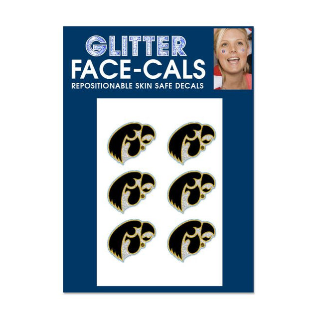 Iowa Hawkeyes Glitter Tattoo 6 Pack