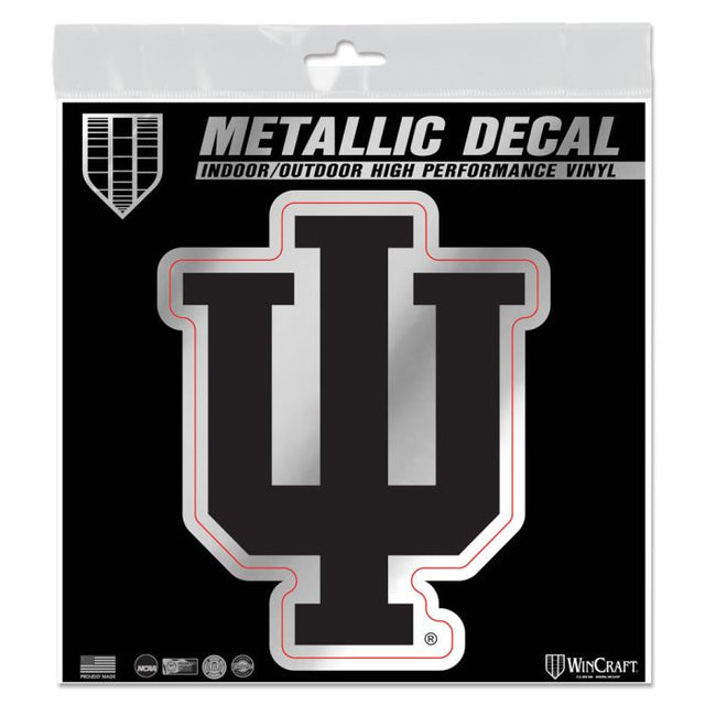 Indiana Hoosiers Decal Metallic 6" x 6"