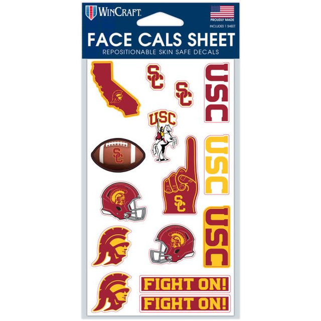 USC Trojans Face Cals 4" x 7"