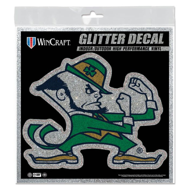 Notre Dame Fighting Irish Decal Glitter 6" x 6"