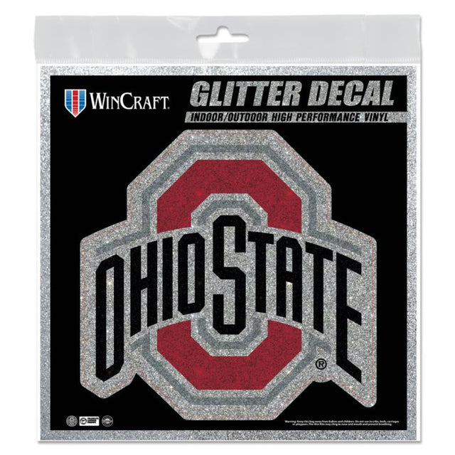 Ohio State Buckeyes Decal Glitter 6" x 6"