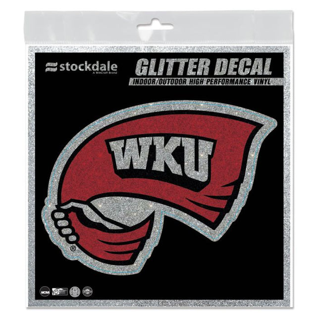 Western Kentucky Hilltoppers Decal Glitter 6" x 6"