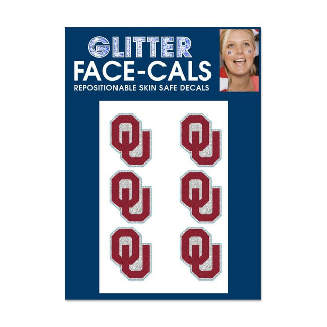 Oklahoma Sooners Glitter Tattoo 6 Pack