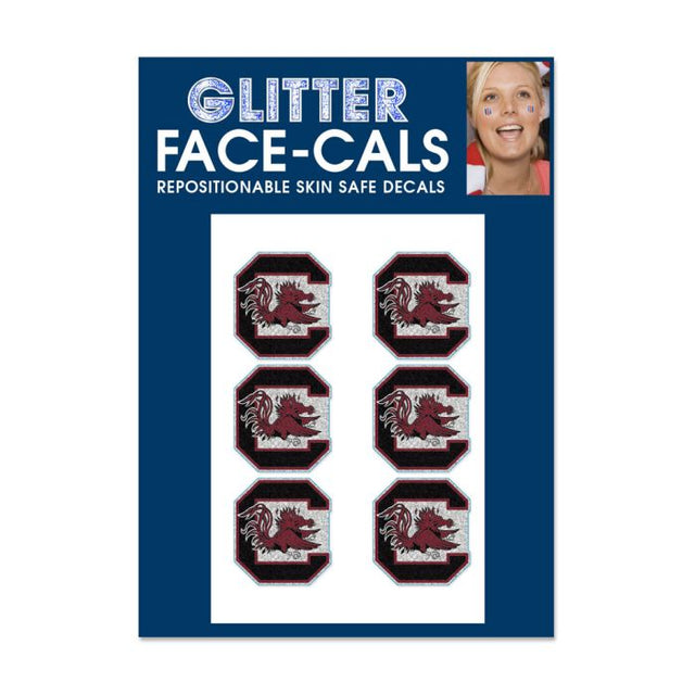 South Carolina Gamecocks Glitter Tattoo 6 Pack