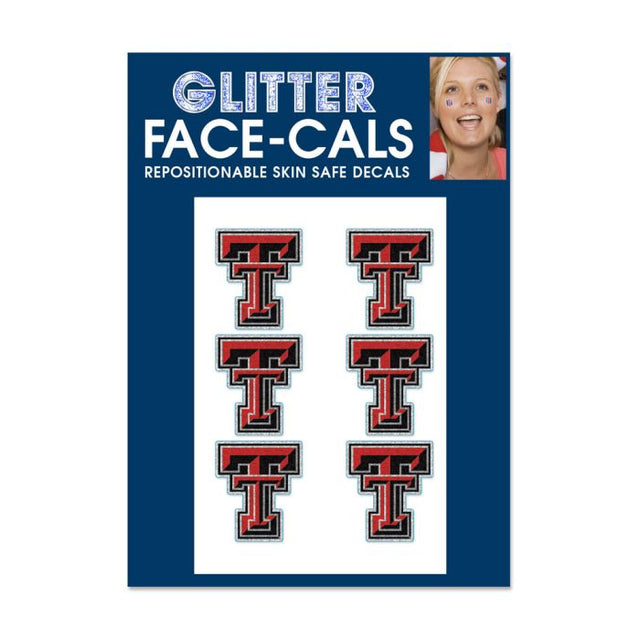 Texas Tech Red Raiders Glitter Tattoo 6 Pack