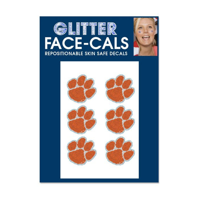 Clemson Tigers Glitter Tattoo 6 Pack