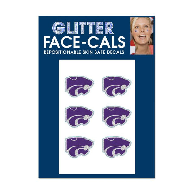 Kansas State Wildcats Glitter Tattoo 6 Pack