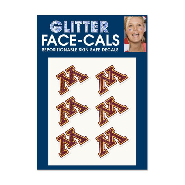 Minnesota Golden Gophers Glitter Tattoo 6 Pack