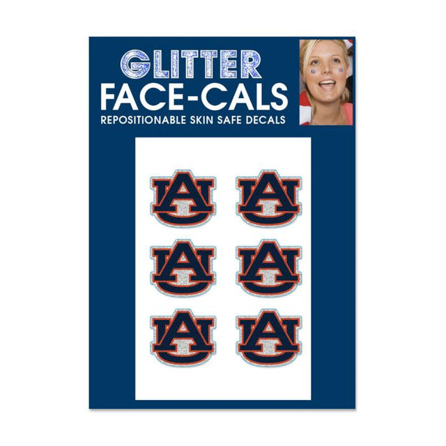 Auburn Tigers Glitter Tattoo 6 Pack