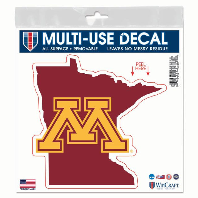 Minnesota Golden Gophers All Surface Decal 6" x 6"