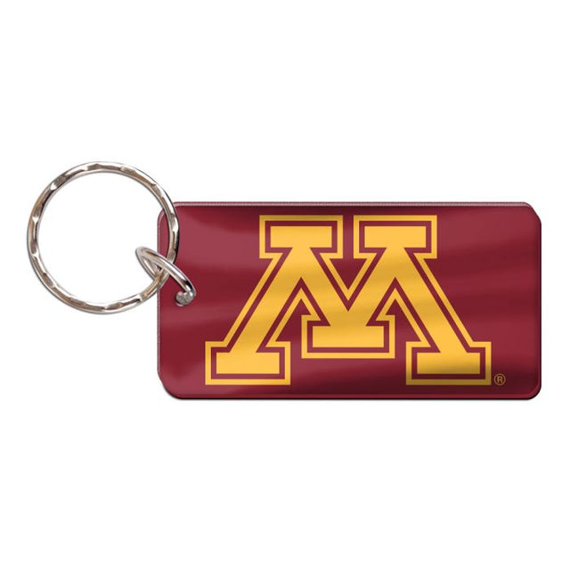 Llavero rectangular de Minnesota Golden Gophers