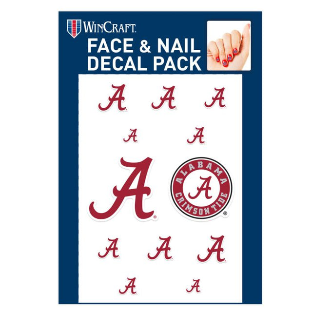 Calcomanías para uñas de Alabama Crimson Tide