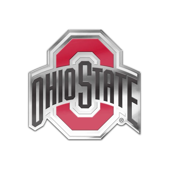 Insignia para automóvil de los Ohio State Buckeyes con color