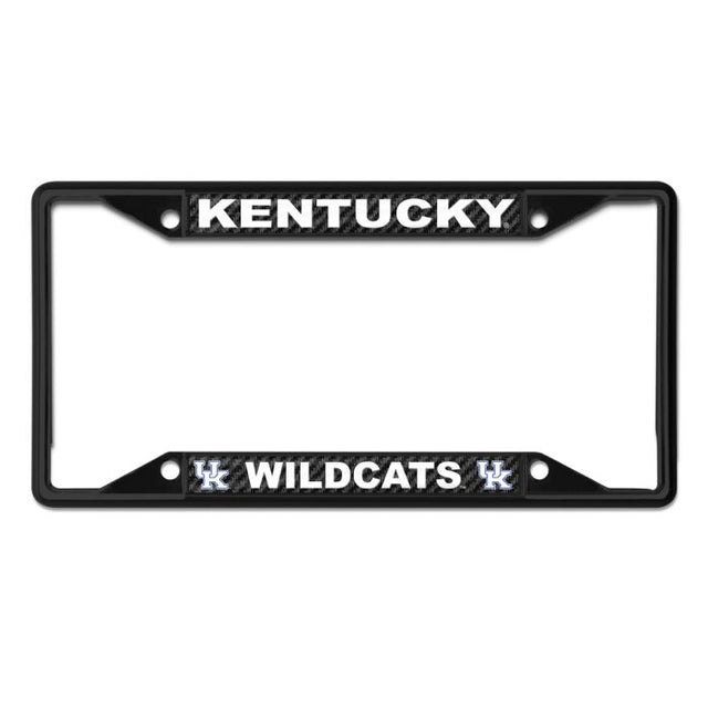 Kentucky Wildcats BLACK FRAME/CARBON Lic Plt Frame S/S