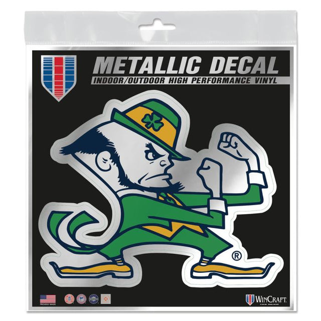 Notre Dame Fighting Irish Decal Metallic 6" x 6"