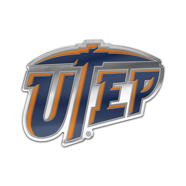 Insignia de automóvil de los mineros de UTEP con color