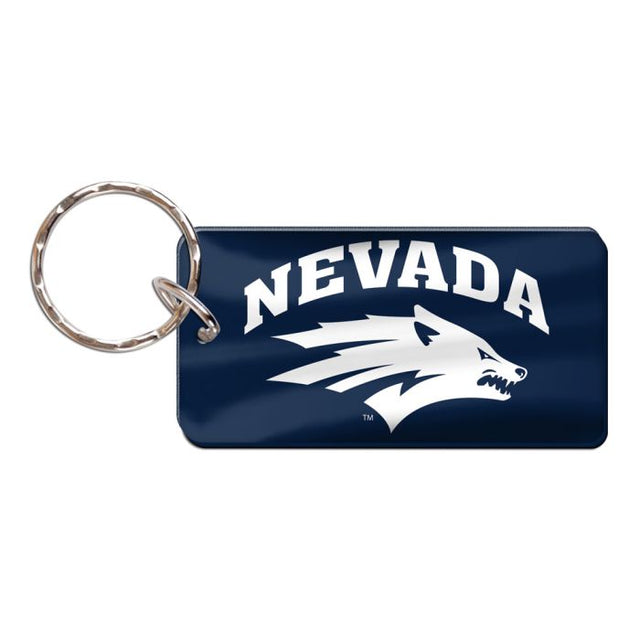 Nevada Wolf Pack Keychain Rectangle