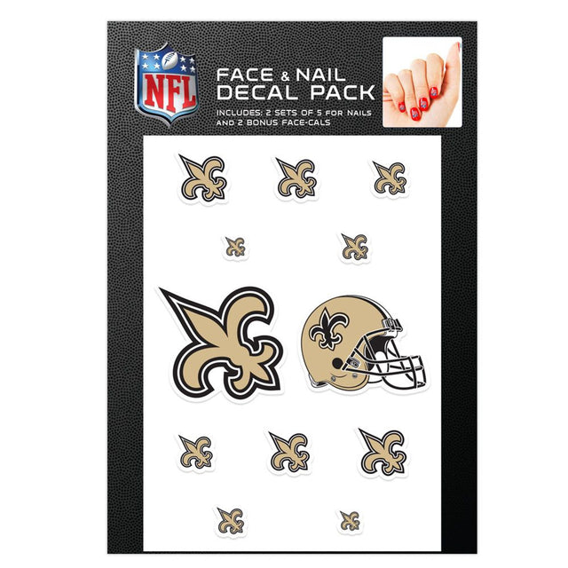 Calcomanías para uñas de los New Orleans Saints