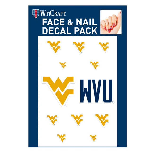 Calcomanías para uñas de los Mountaineers de Virginia Occidental