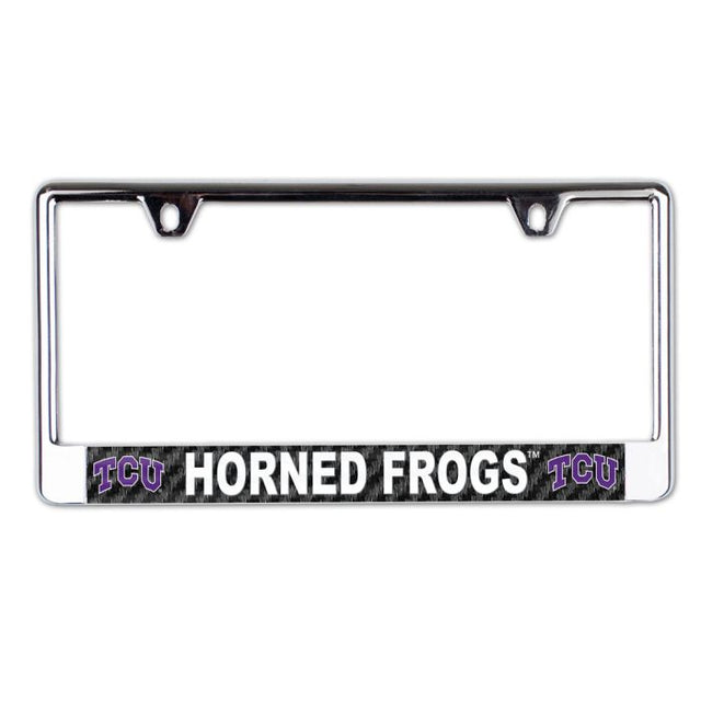 TCU Horned Frogs Lic Plate Frame B/O Printed