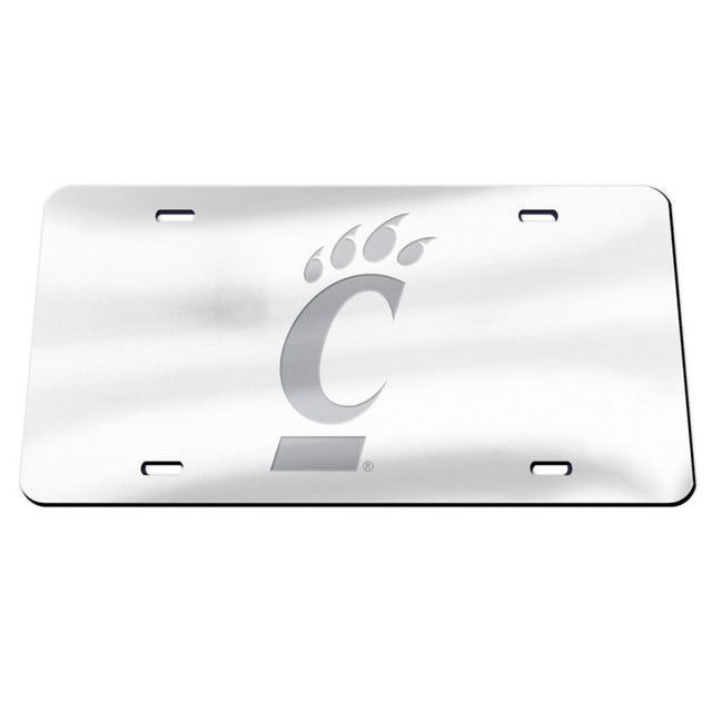 Matrícula acrílica especial de los Cincinnati Bearcats