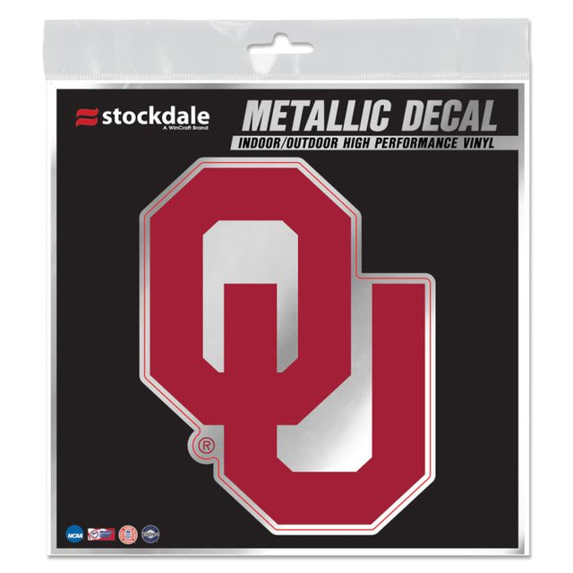 Oklahoma Sooners Decal Metallic 6" x 6"