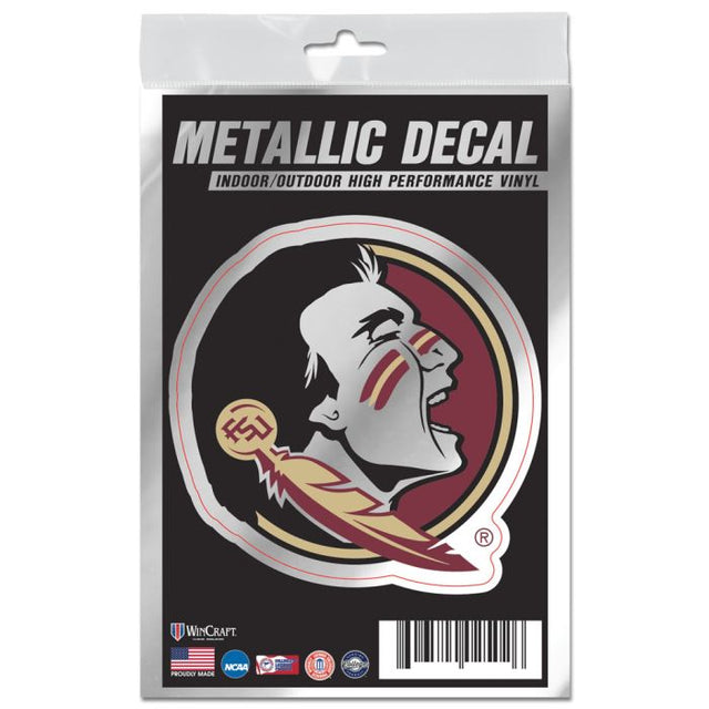 Florida State Seminoles Decal Metallic 3" x 5"