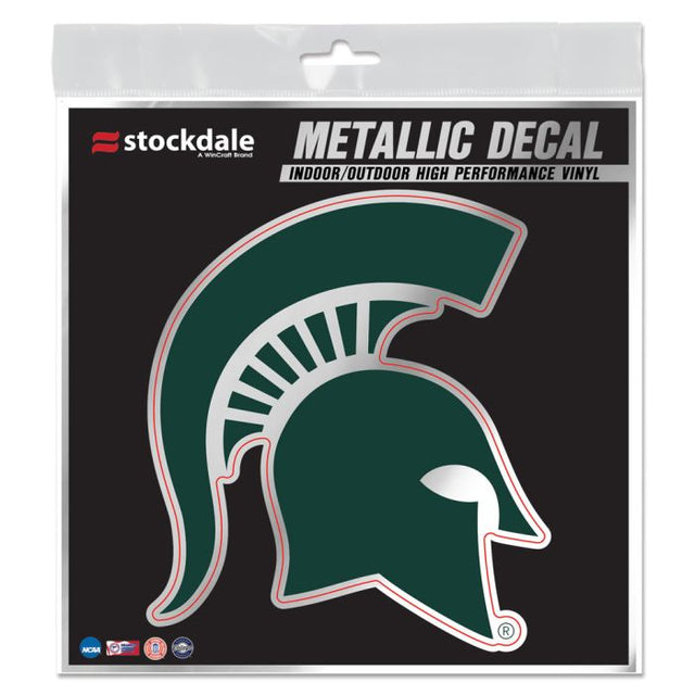 Michigan State Spartans Decal Metallic 6" x 6"