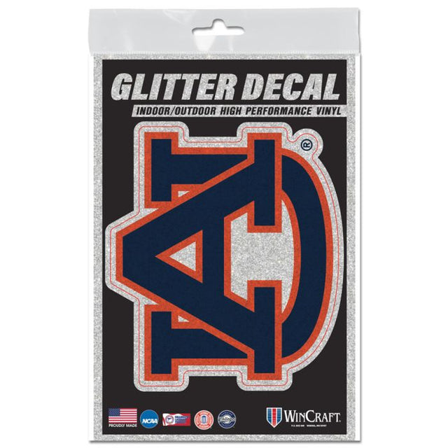 Auburn Tigers Decal Glitter 3" x 5"