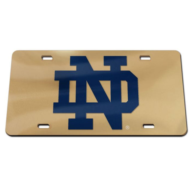 Notre Dame Fighting Irish INTERLOCKING ND Specialty Acrylic License Plate