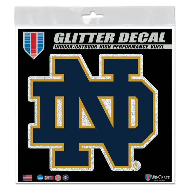 Notre Dame Fighting Irish Decal Glitter 6" x 6"