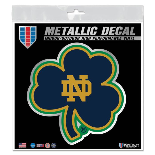 Notre Dame Fighting Irish Decal Metallic 6" x 6"