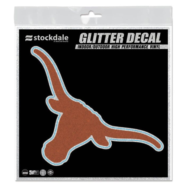 Texas Longhorns Decal Glitter 6" x 6"