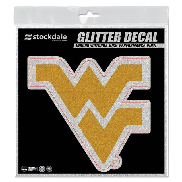 West Virginia Mountaineers Decal Glitter 6" x 6"