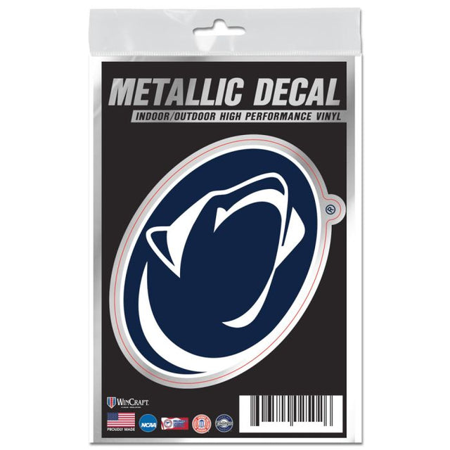 Penn State Nittany Lions Decal Metallic 3" x 5"