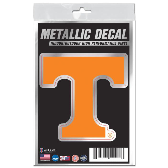 Tennessee Volunteers Decal Metallic 3" x 5"