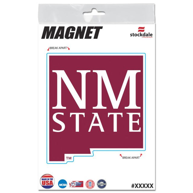 Imanes para exteriores de New Mexico State Aggies de 3" x 5"