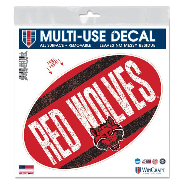 Arkansas State Red Wolves All Surface Decal 6" x 6"