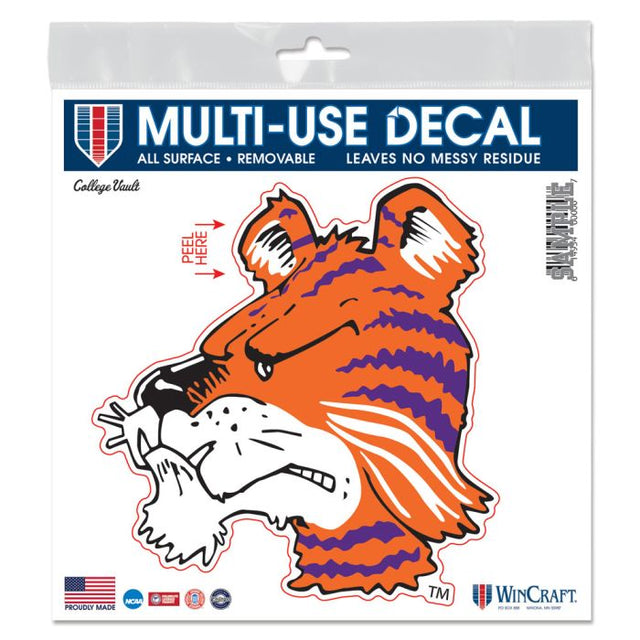 Clemson Tigers /College Vault All Surface Decal 6" x 6"