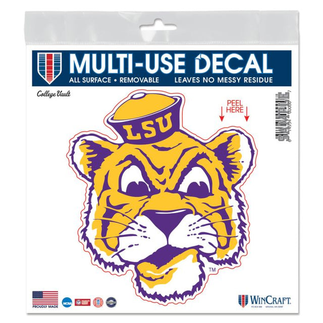 Calcomanía para todas las superficies de LSU Tigers/College Vault de 6" x 6"