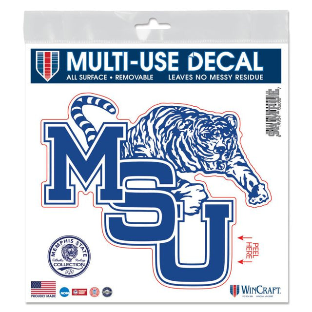 Memphis Tigers / Vintage Collegiate All Surface Decal 6" x 6"