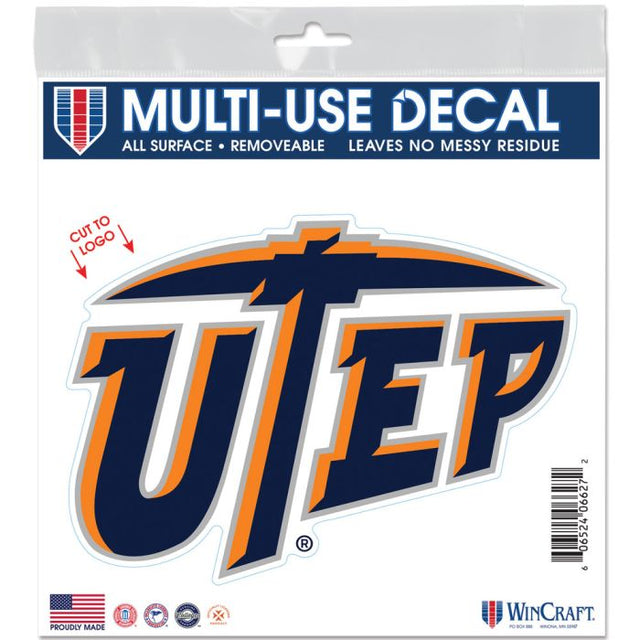 UTEP Miners All Surface Decal 6" x 6"