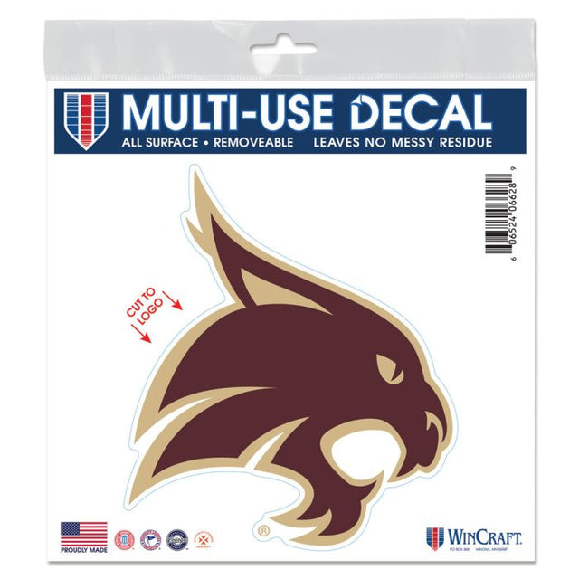 Texas State Bobcats All Surface Decal 6" x 6"