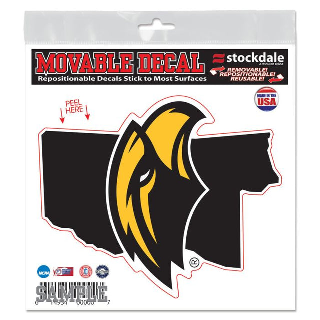 Southern Miss Golden Eagles STATE SHAPE All Surface Decal 6" x 6"