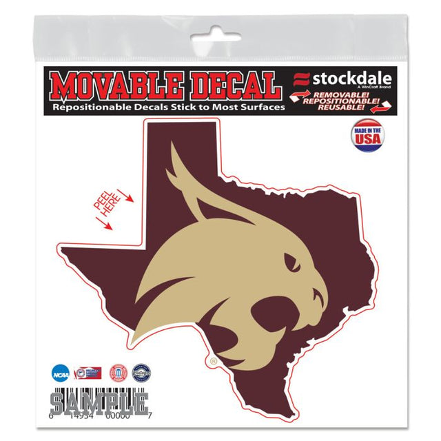 Texas State Bobcats All Surface Decal 6" x 6"