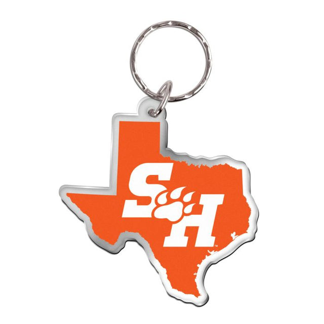 Sam Houston State Bearkats STATE SHAPE Keychain Freeform