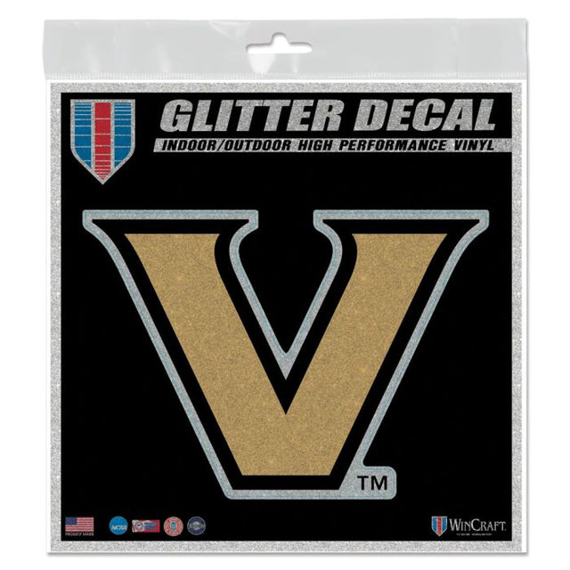 Vanderbilt Commodores Decal Glitter 6" x 6"