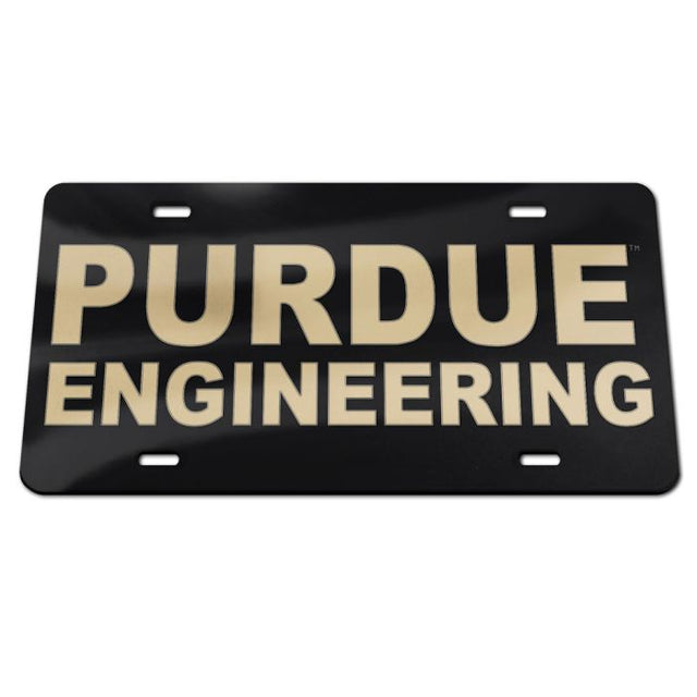 Matrícula acrílica especial de Purdue Boilermakers ENGINEERING