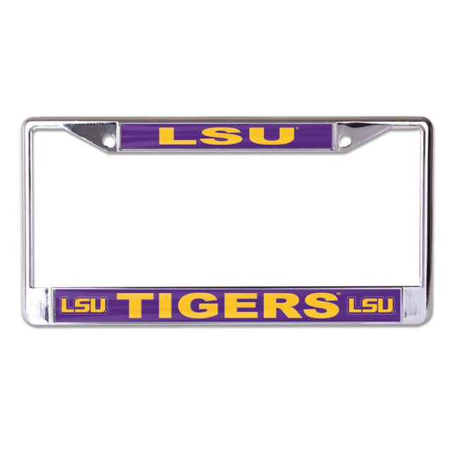 Marco Lic Plt de LSU Tigers impreso en talla pequeña