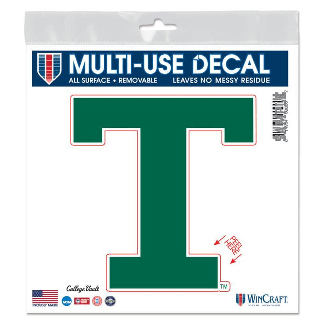 Tulane Green Wave /College Vault All Surface Decal 6" x 6"